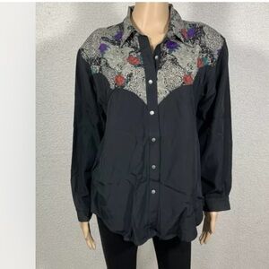 Vintage Desert West by Sherry Holt Button Down Western Shirt Women’s medium